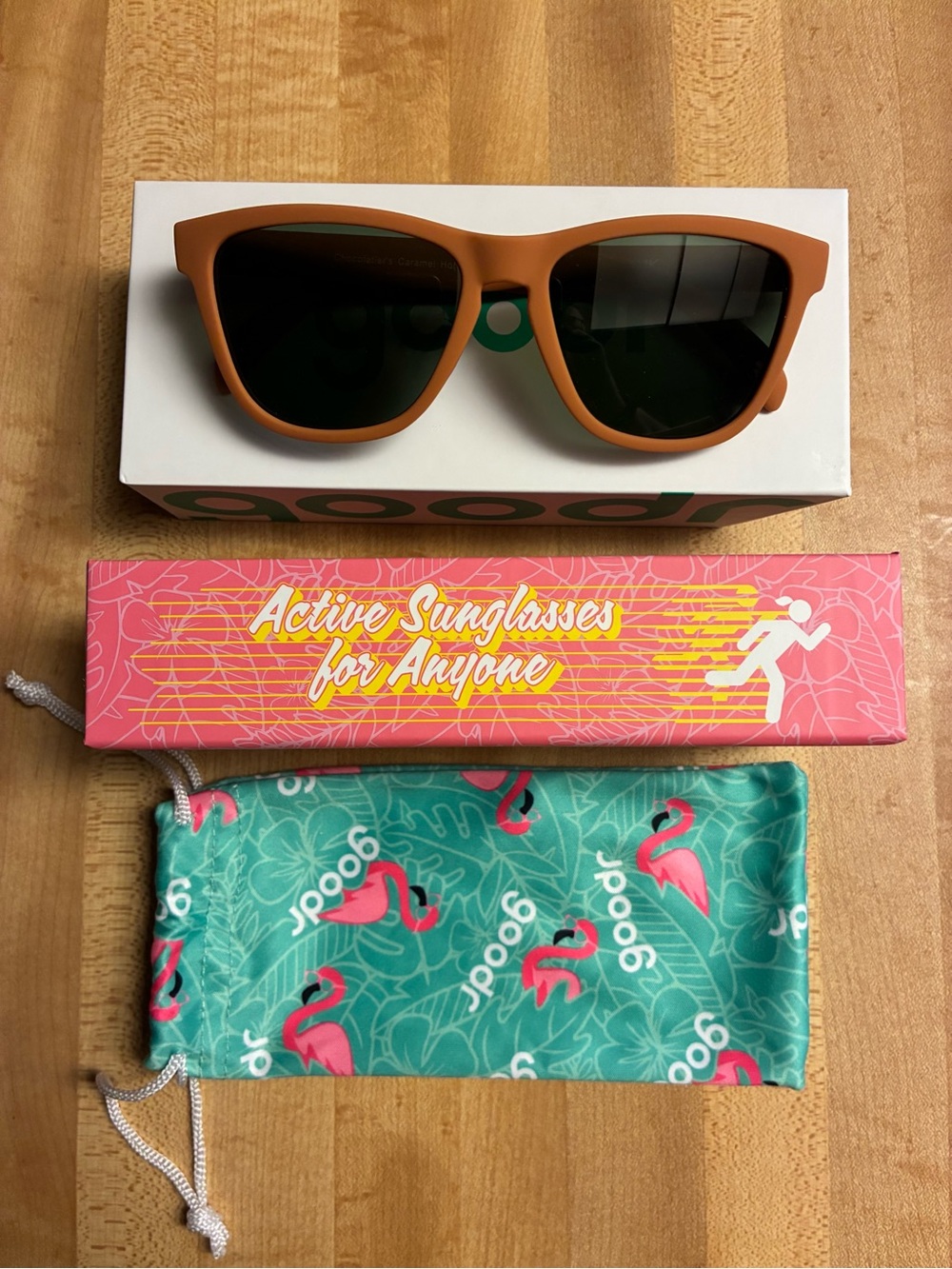Goodr OG CHOCOLATIER'S CARAMEL HOT TUB BROWN Sunglasses NEW IN BOX!